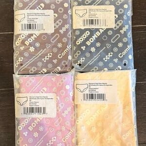 NWT Bombas Women's High Rise Hipster Underwear Bundle Lot of 5 XS